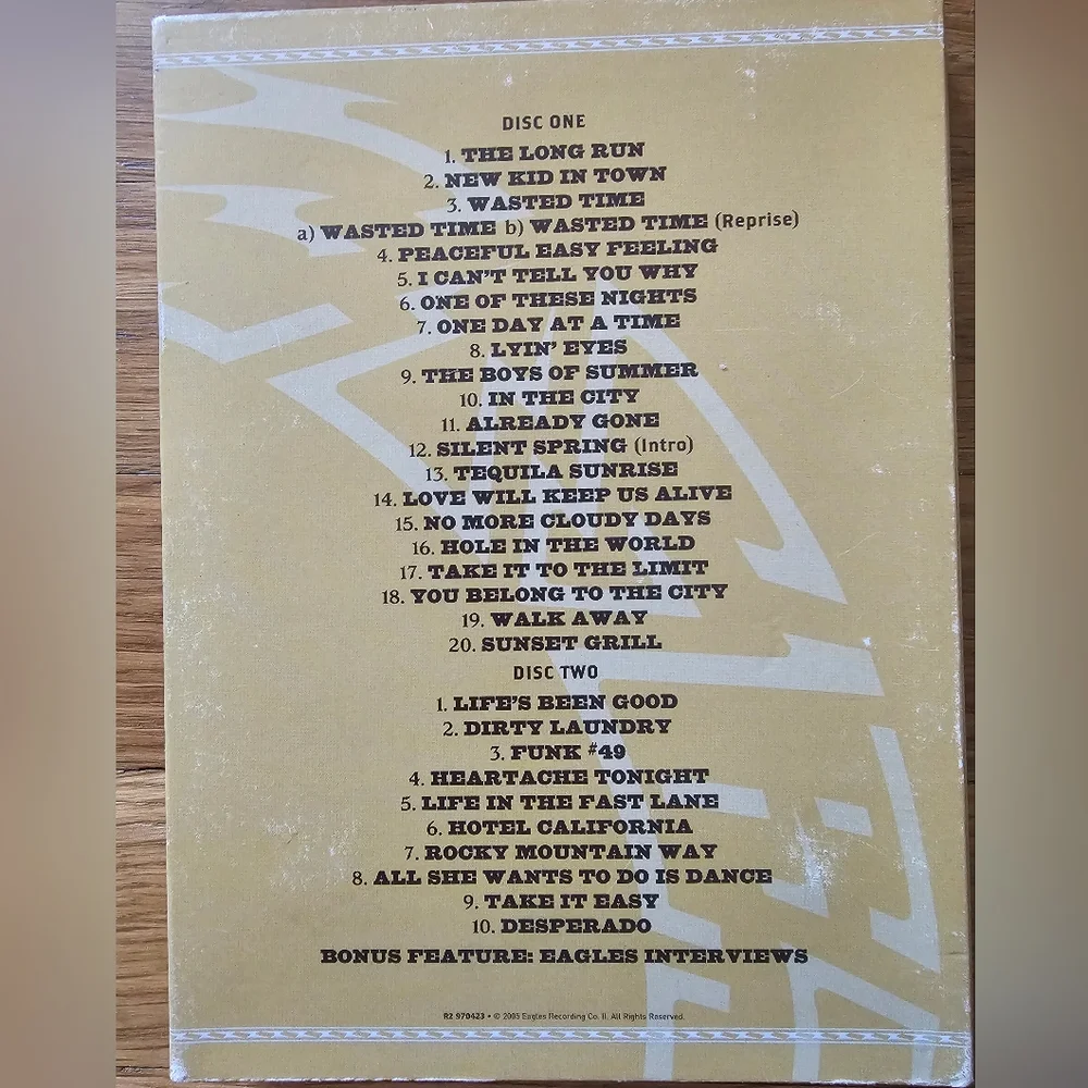 Eagles Farewell I Tour Live From Melbourne Concert 2 Disc DVD Set - Picture 4 of 11